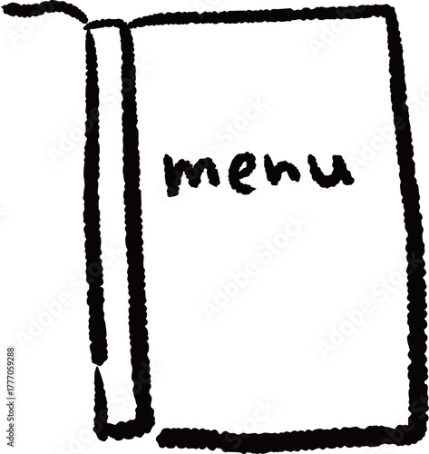 喫茶店のメニューのイラスト