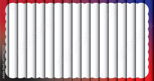 Empty frame design with strip on it. Empty box design suitable for text, card, banner