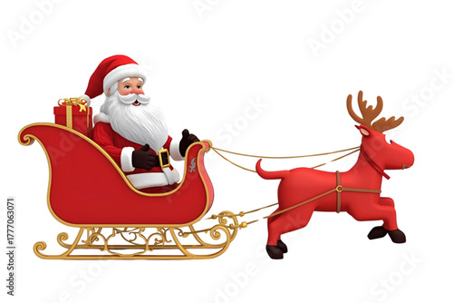 santa claus with gifts