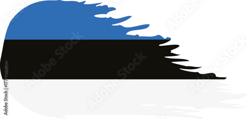 estonia comet flag fly, grunge brush vector