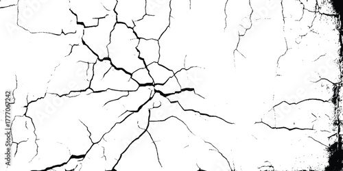 Abstract grunge concrete wall distressed texture background. Cracks in the concrete wall 