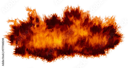 Realistic Hot Fire Flame Explosion Background