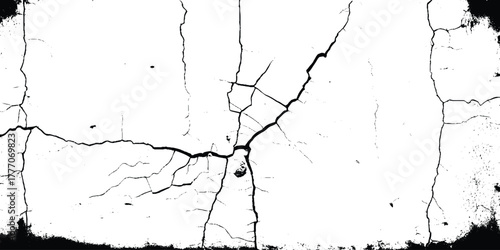 Broken and grated urban street wall construction