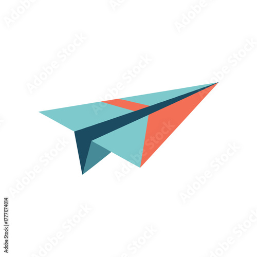 paper plane flying