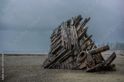 Northwest shipwreck on haida gwaii