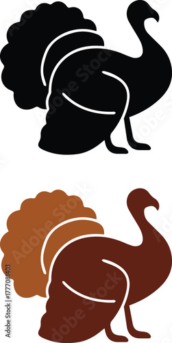 Turkey icon silhouette