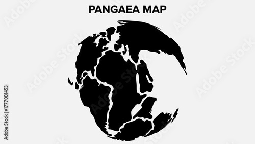 pangaea ancient map background vector