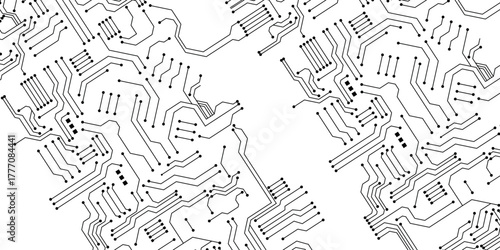 Circuit board abstract technology on white background