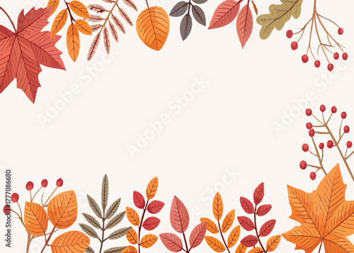 floral leaves background vector art illustration thanks giving background