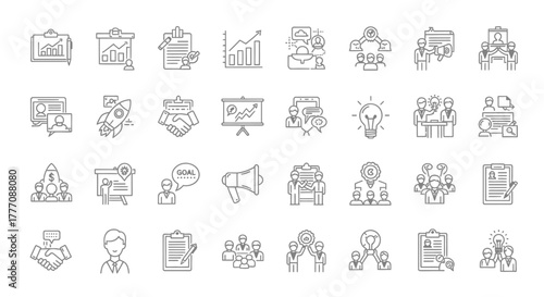 Hand drawn set of vector e-commerce icons for web shopping, money, delivery, and home illustration