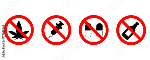 no drugs sign