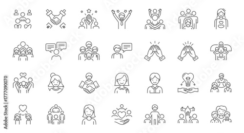 A seamless pattern set illustration of vector silhouettes of people with hands in pockets