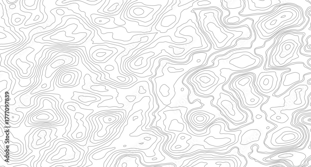 Fototapeta premium Topography lines and circles background. Topographic map Patterns, Abstract topographic contours map background.