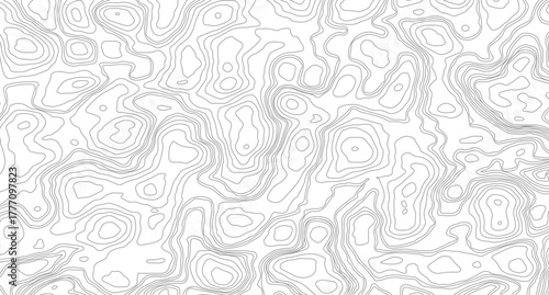 Topography lines and circles background. Topographic map Patterns, Abstract topographic contours map background.