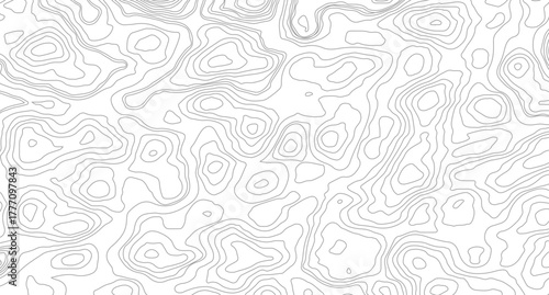 Abstract topographic contours map background. Topography lines and circles background. Topographic map Patterns, 