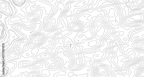 Abstract topographic contours map background. Topography lines and circles background. Topographic map Patterns, 