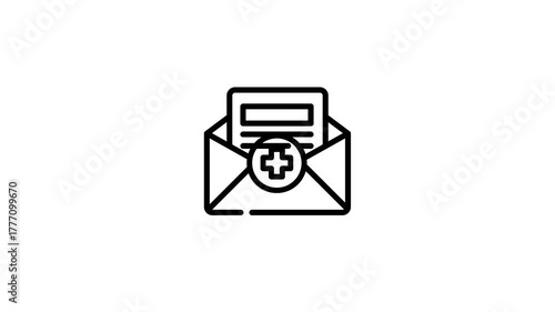 icon motion graphic medical report