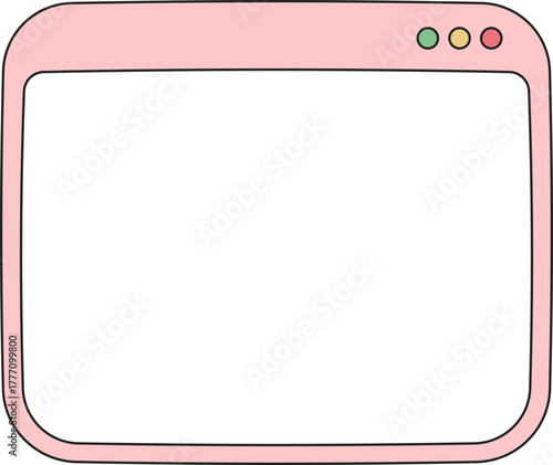 Kawaii Cute Text Box Frame Border
