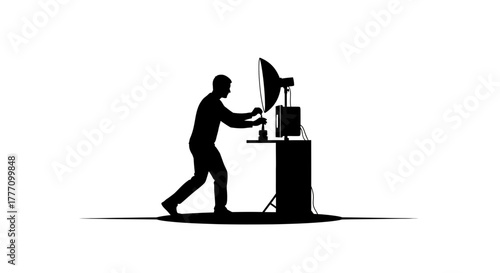 Skilled artisan meticulously crafting delicate product under professional studio lighting, capturing fine details for stunning commercial appeal and brand presentation