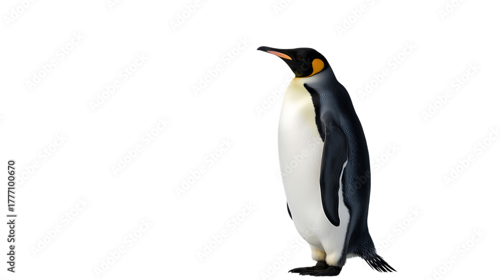 Fototapeta premium Penguin Journey Through Frozen Oceans