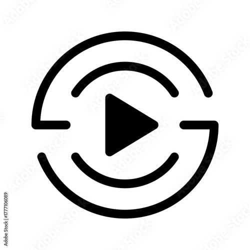 Video Icon Vector Symbol Design Illustration