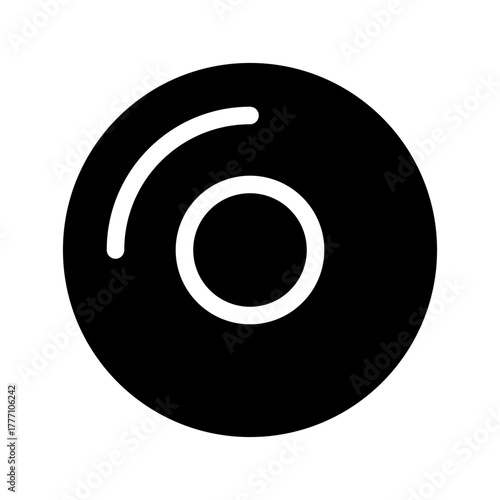 Vinyl Icon Vector Symbol Design Illustration