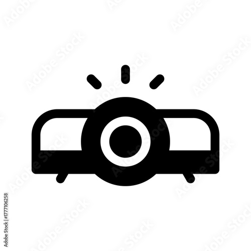 Projector Icon Vector Symbol Design Illustration