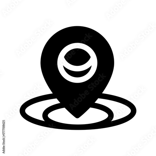 Location Pin Icon Vector Symbol Design Illustration