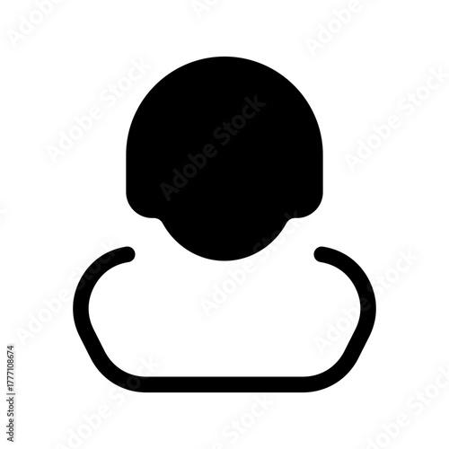 Female User Icon Vector Symbol Design Illustration