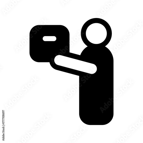 Delivery Man Icon Vector Symbol Design Illustration