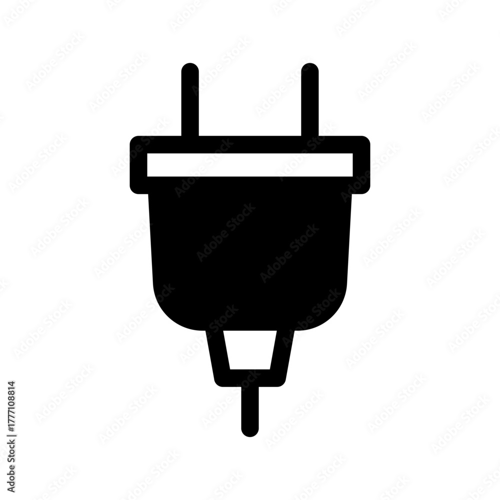 Obraz premium Electric Plug Icon Vector Symbol Design Illustration