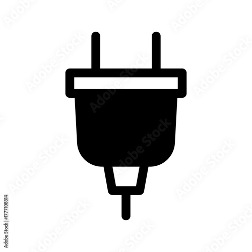 Electric Plug Icon Vector Symbol Design Illustration