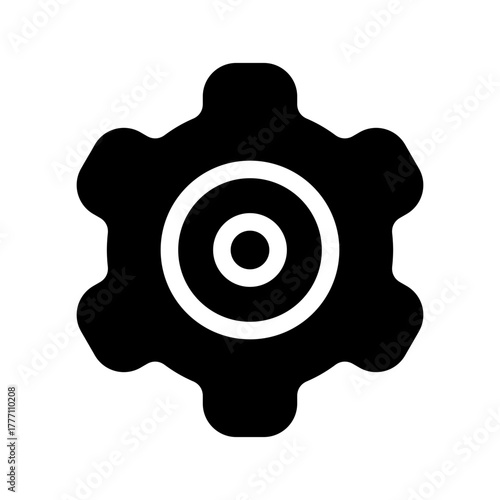 Gear Icon Vector Symbol Design Illustration