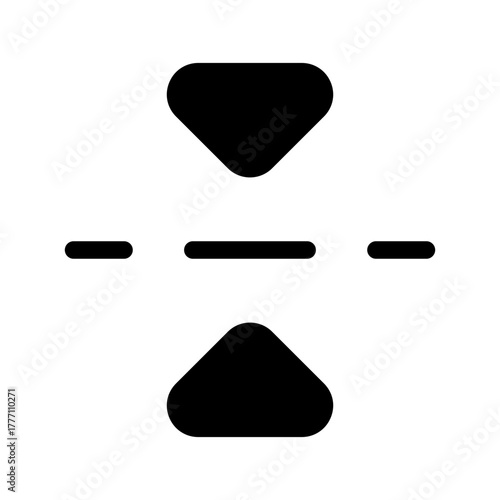 Flip Vertically Icon Vector Symbol Design Illustration