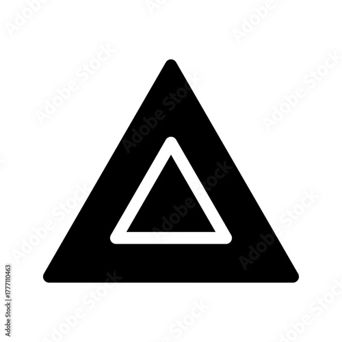 Triangle Icon Vector Symbol Design Illustration