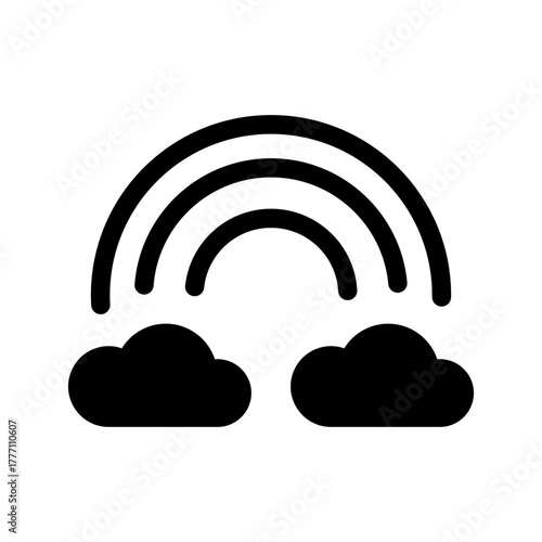 Rainbow Icon Vector Symbol Design Illustration