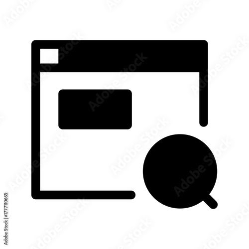 Browser Icon Vector Symbol Design Illustration