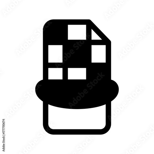 Chocolate Bar Icon Vector Symbol Design Illustration