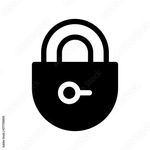 Padlock Icon Vector Symbol Design Illustration