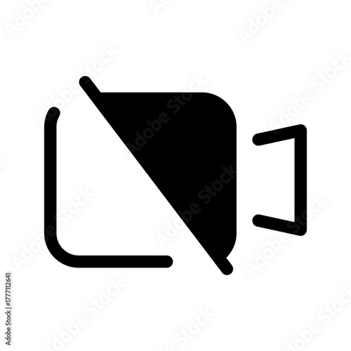 Video Off Icon Vector Symbol Design Illustration