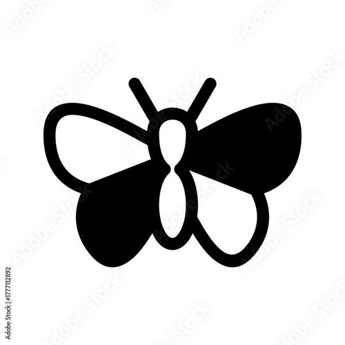 Butterfly Icon Vector Symbol Design Illustration
