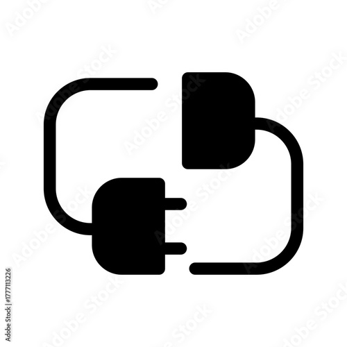 Plug In Icon Vector Symbol Design Illustration
