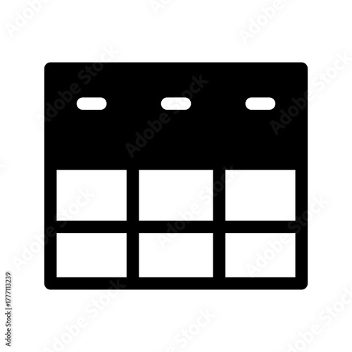 Table Icon Vector Symbol Design Illustration