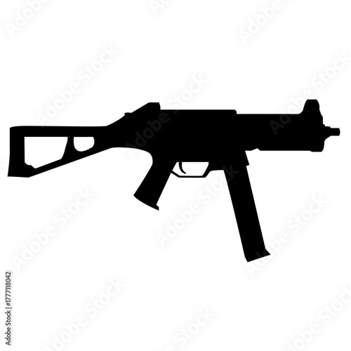 assault rifle vector illustration