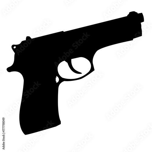 pistol vector illustration