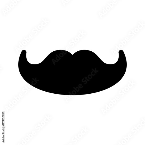 Mustache Icon Vector Symbol Design Illustration