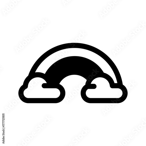 Rainbow Icon Vector Symbol Design Illustration