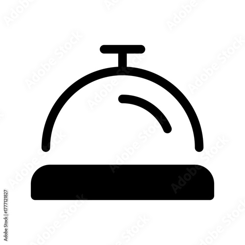 Desk Bell Icon Vector Symbol Design Illustration
