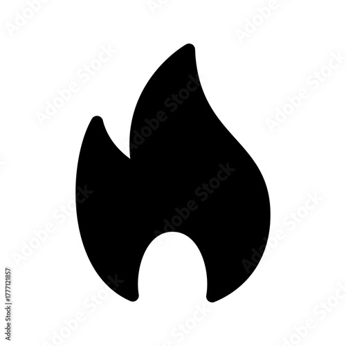 Flame Icon Vector Symbol Design Illustration