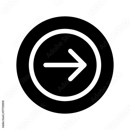 Free Download Right Arrow Icon Vector Symbol Design Illustration - GFXLoad